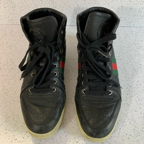 Men’s Gucci high top sneakers, size 6 made in Italy - Picture 5 of 10